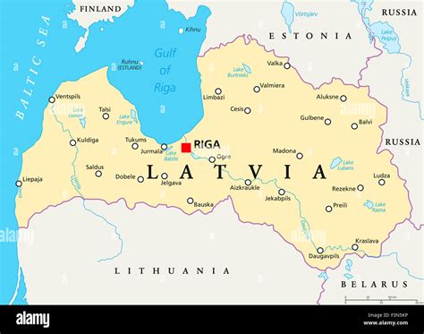 where is riga latvia located